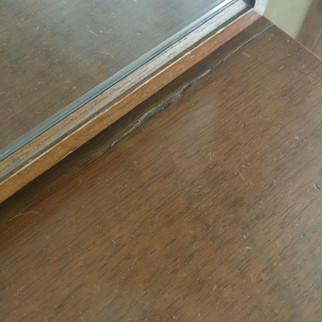 アンティーク　木製　ミニ鏡台