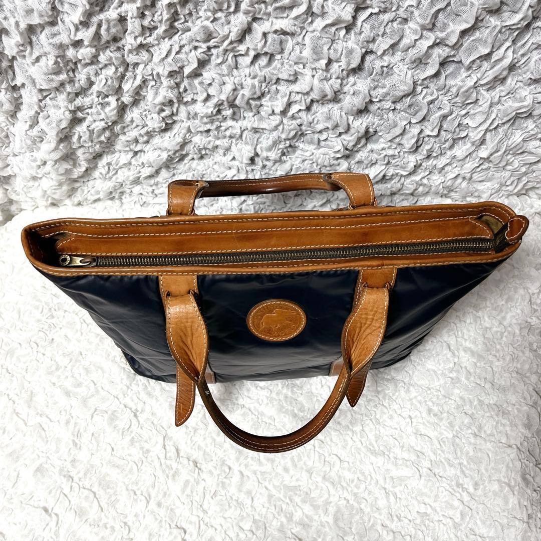 希少✨バチュークロス　ハンティングワールド　ネイビー トートバッグ A4 通勤