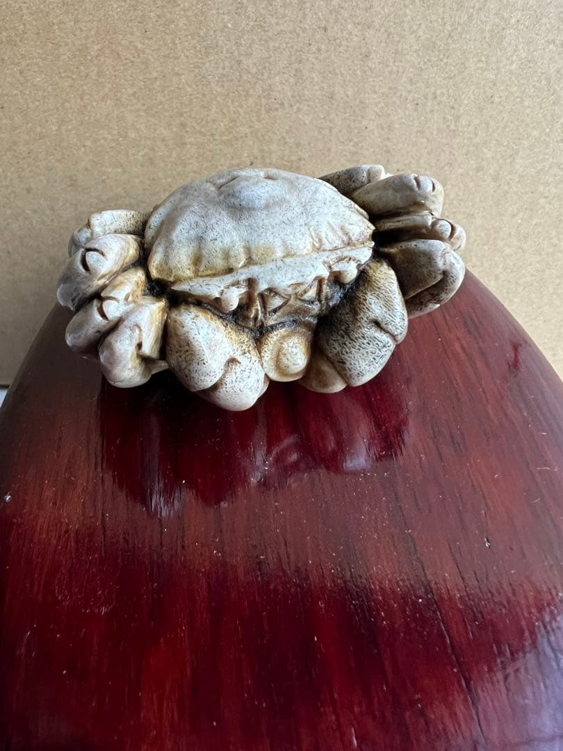 鹿　角　カニ　置物