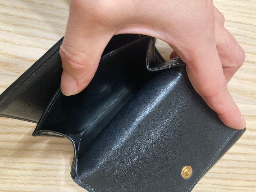 CELINE スモールトリフォールド 財布 ブラック