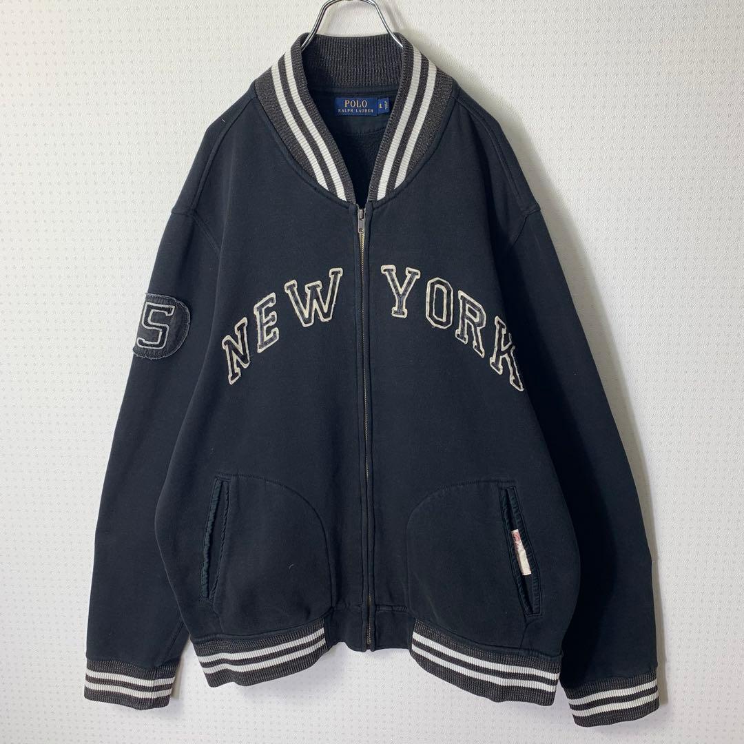 ポロラルフローレン ニューヨーク トラックジャケット XL ブラック ブルゾン