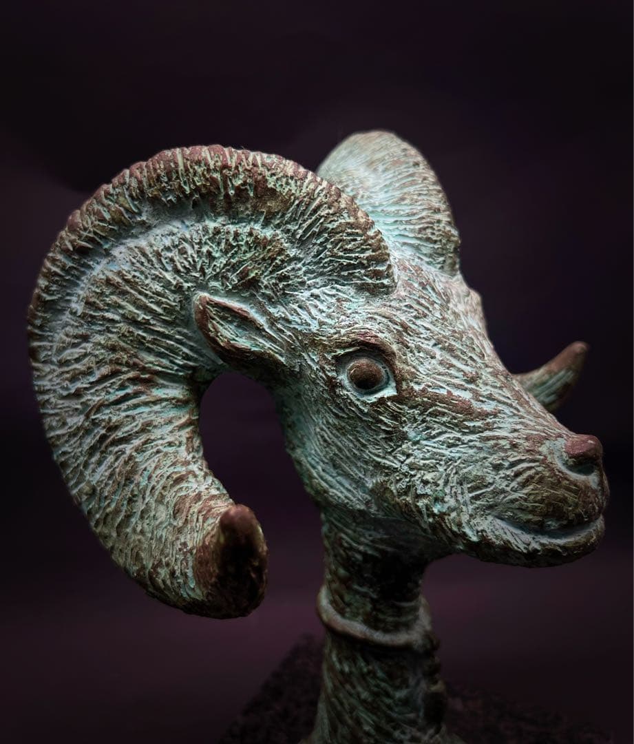 美術品 現代アート 羊の頭 置物 インテリア オブジェ