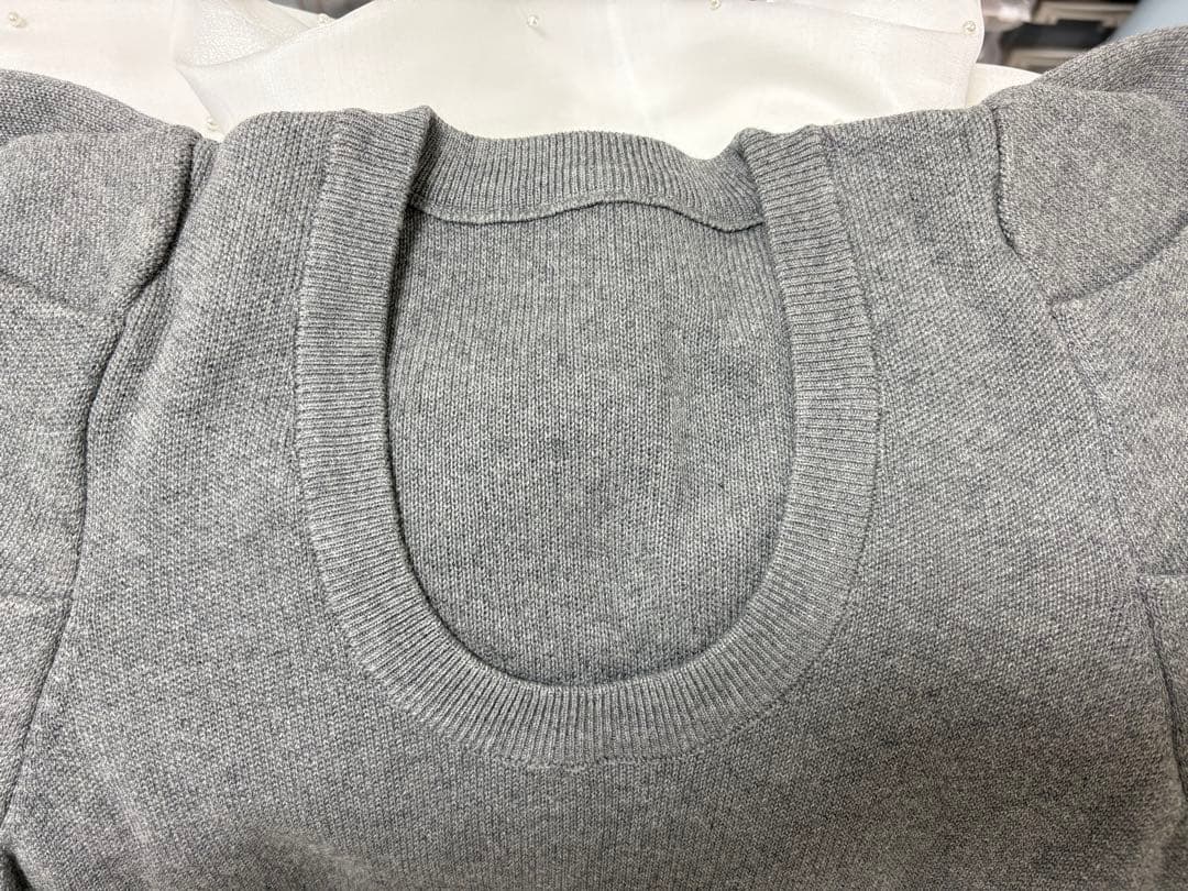 即購入可　Bibiy. AMELIE PEPURAMU KNIT GLAY