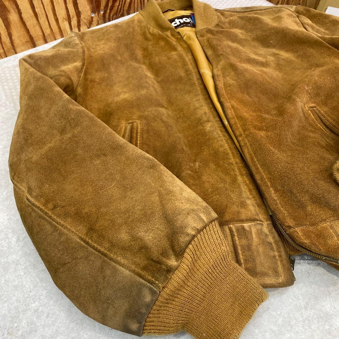 Schott レザージャケット・ブルゾン/40/スウェード/無地/USA