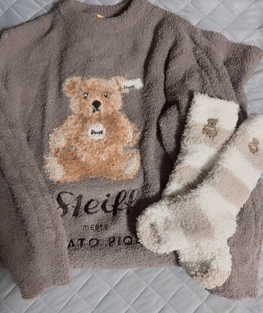 美品　Steiff Gelato Pique ルームウェアロングワンピース