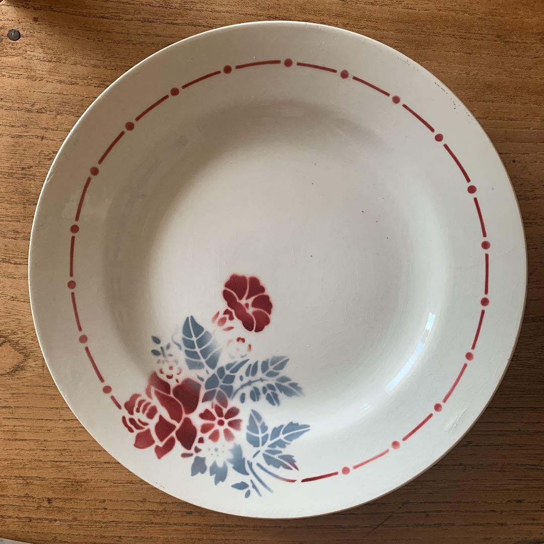 極美品　フランス　サンタマン　アンティーク皿