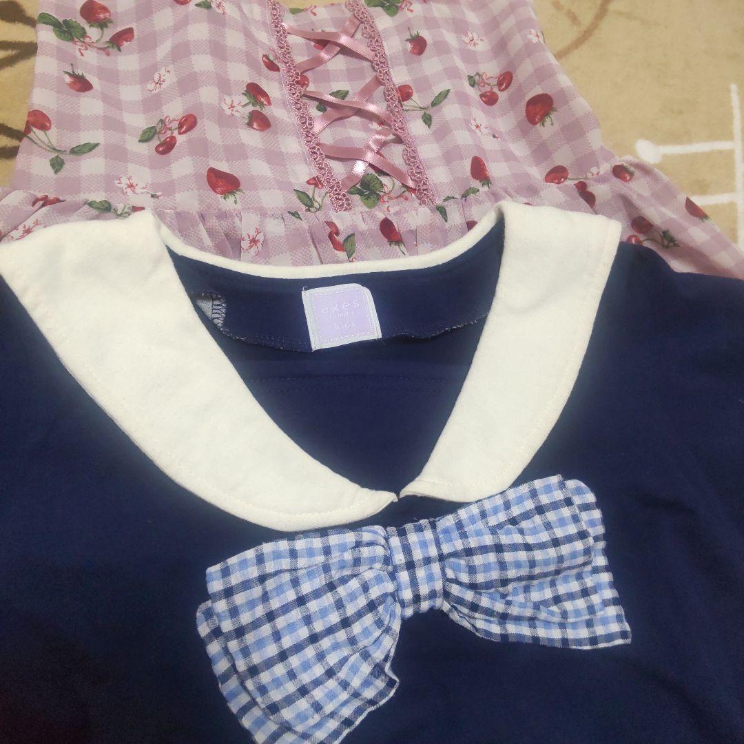 アクシーズファム　キッズ　ワンピース　チュニック　140 半袖　長袖