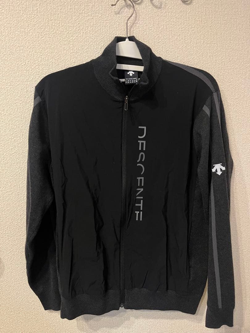 DESCENTE ゴルフジャケット M ブラック/グレー