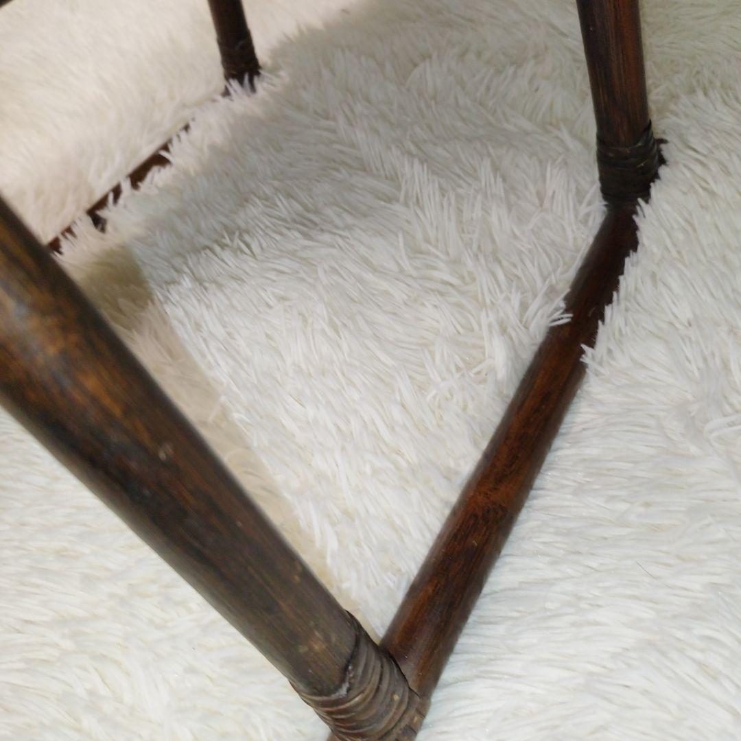 p*l様 レトロ　　ラタン　スタンドミラー　姿見