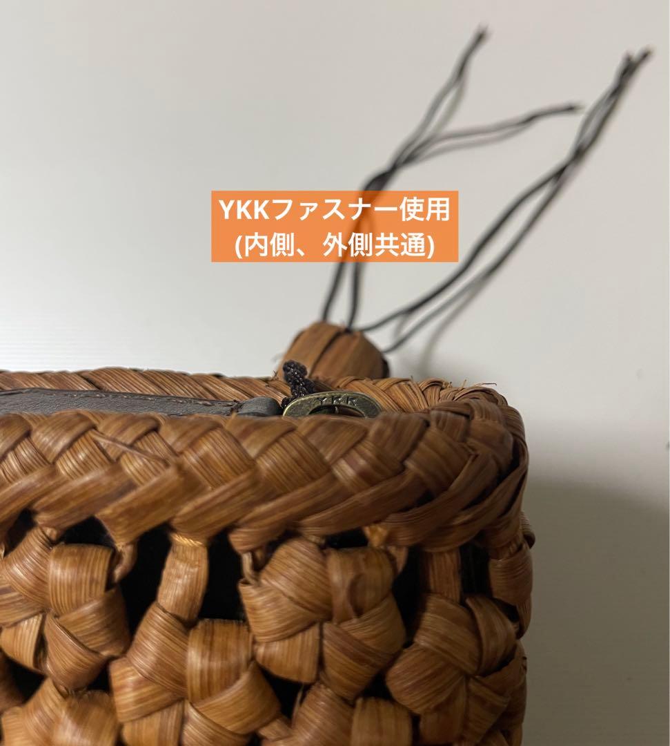 山葡萄　長財布　本革　六角　花結び