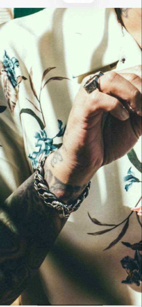 THE CRIMIE チェーンブレスレットシルバー×ブラス 重厚感◎