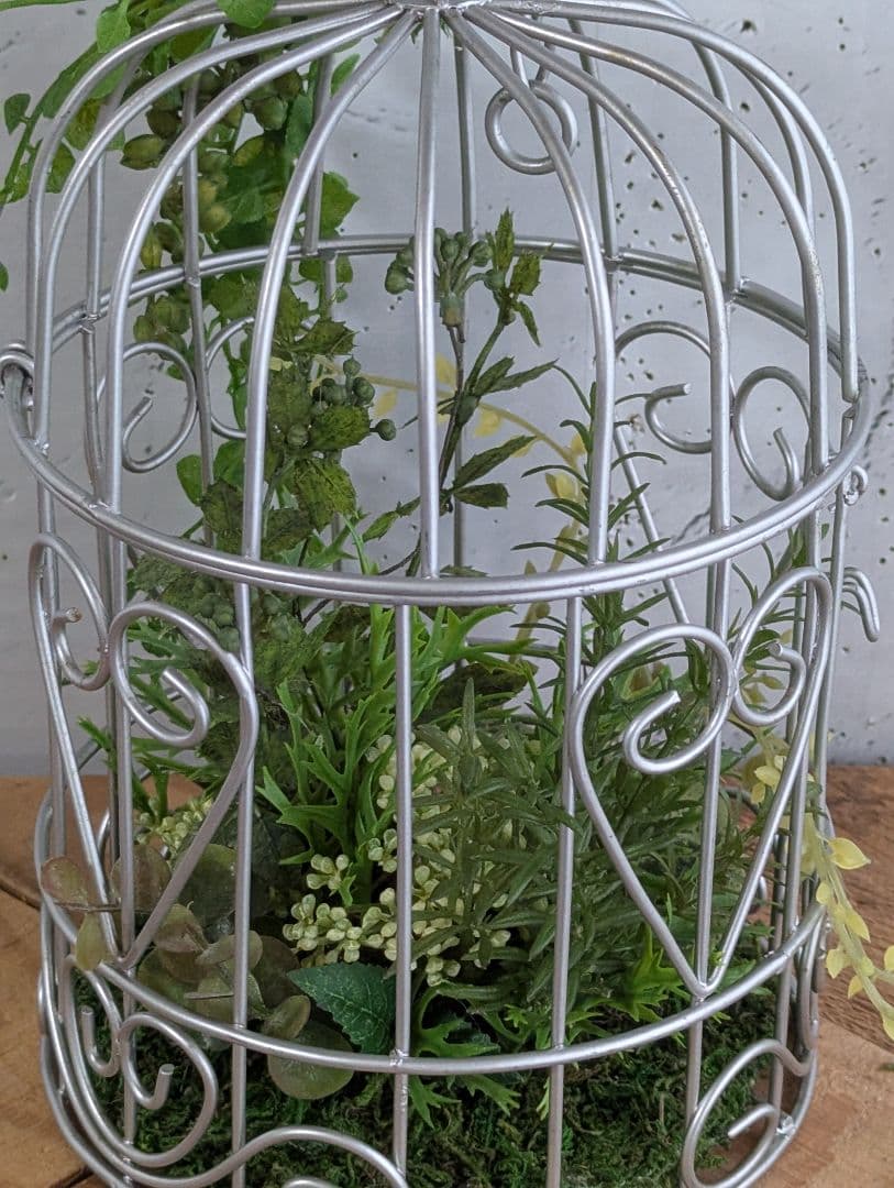 専用バードケージアレンジ フェイクグリーン