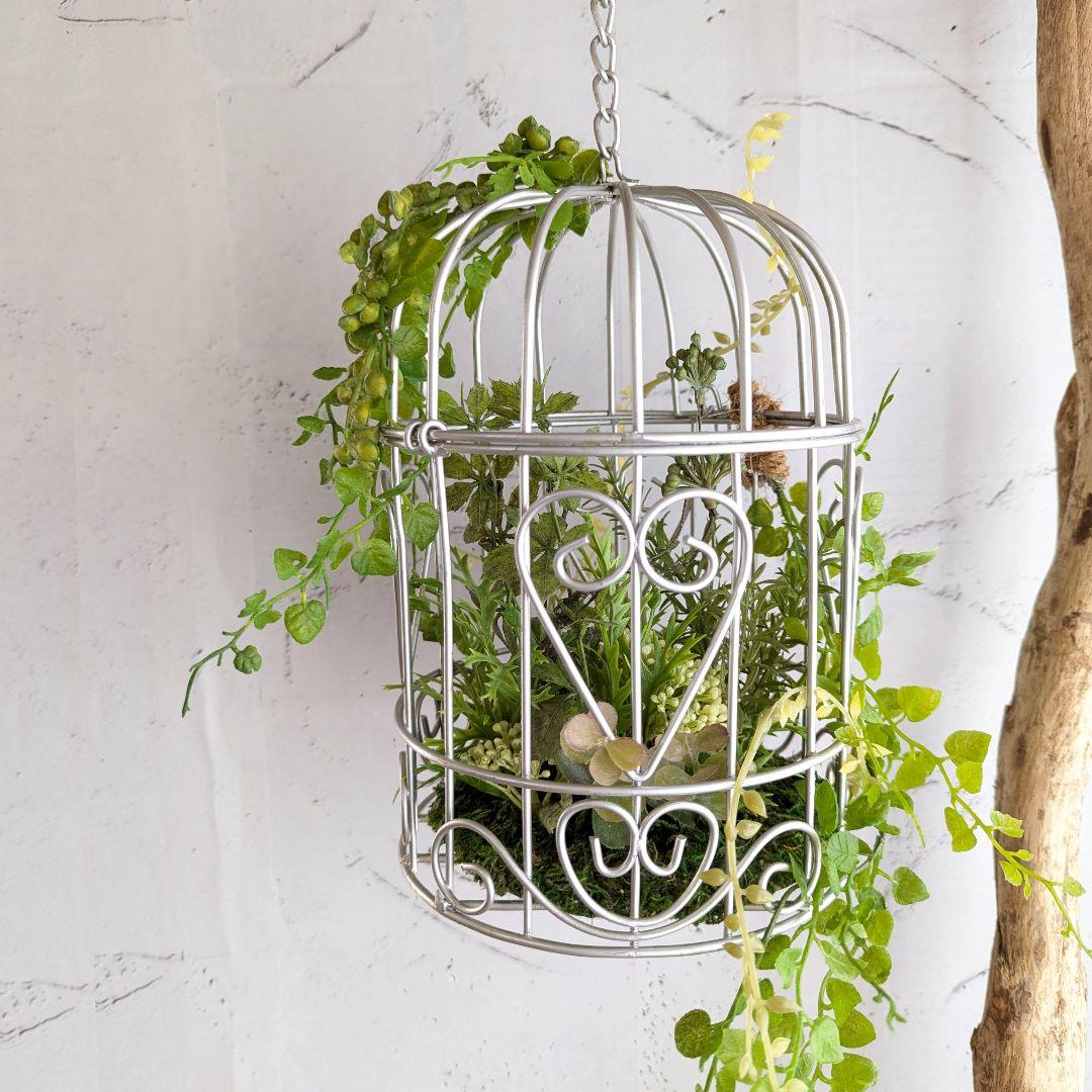 専用バードケージアレンジ フェイクグリーン