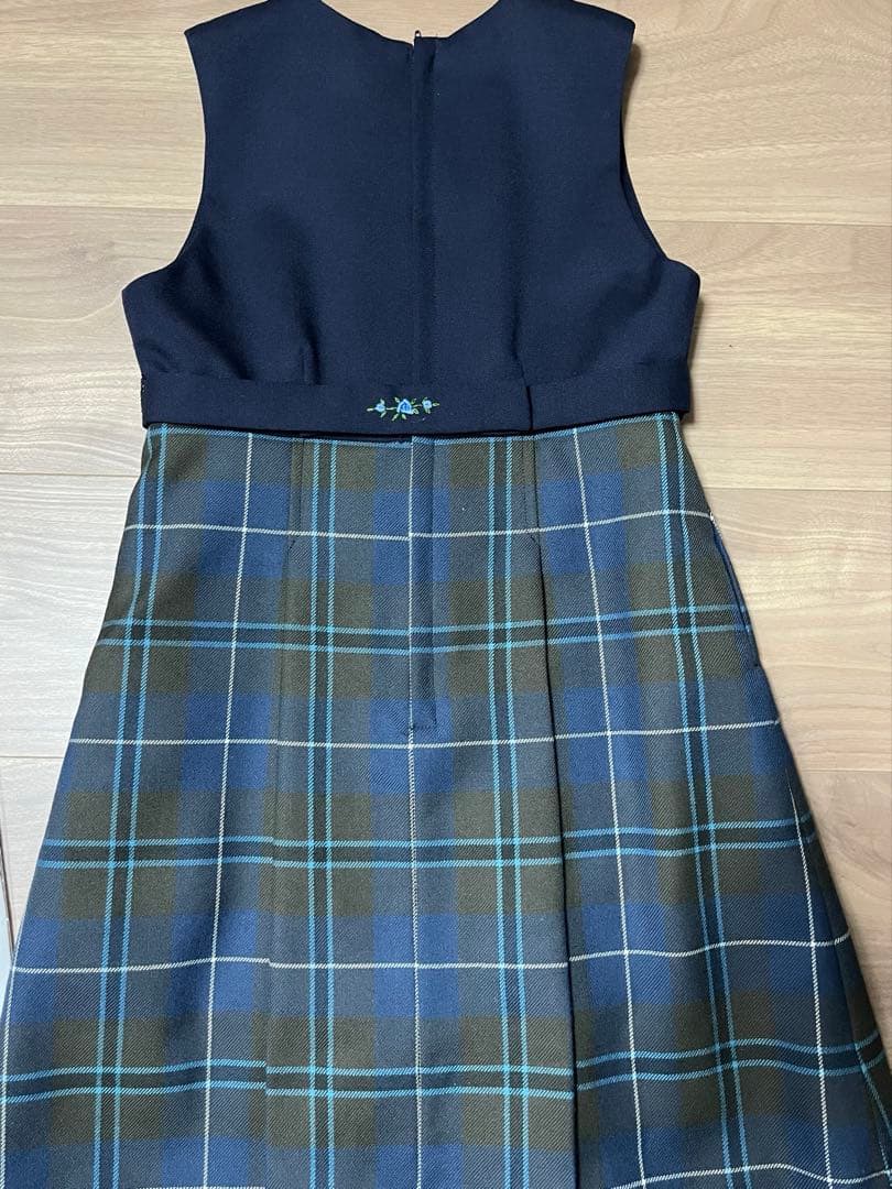 現行品　七里久美子　ジャンパースカート　新品ブラウスセット