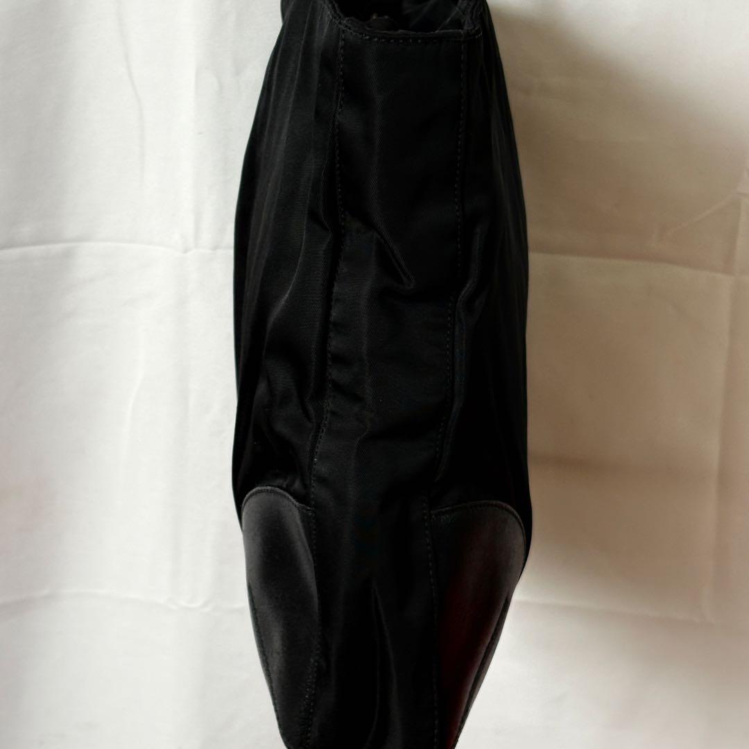 PRADA ナイロン トートバッグ レザー切替 ブラック