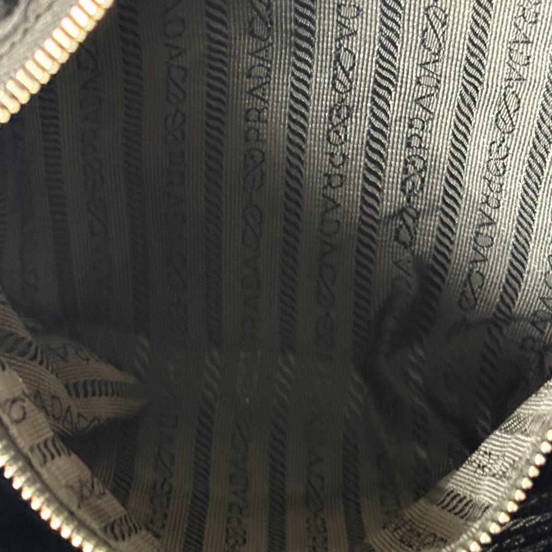 PRADA ナイロン トートバッグ レザー切替 ブラック