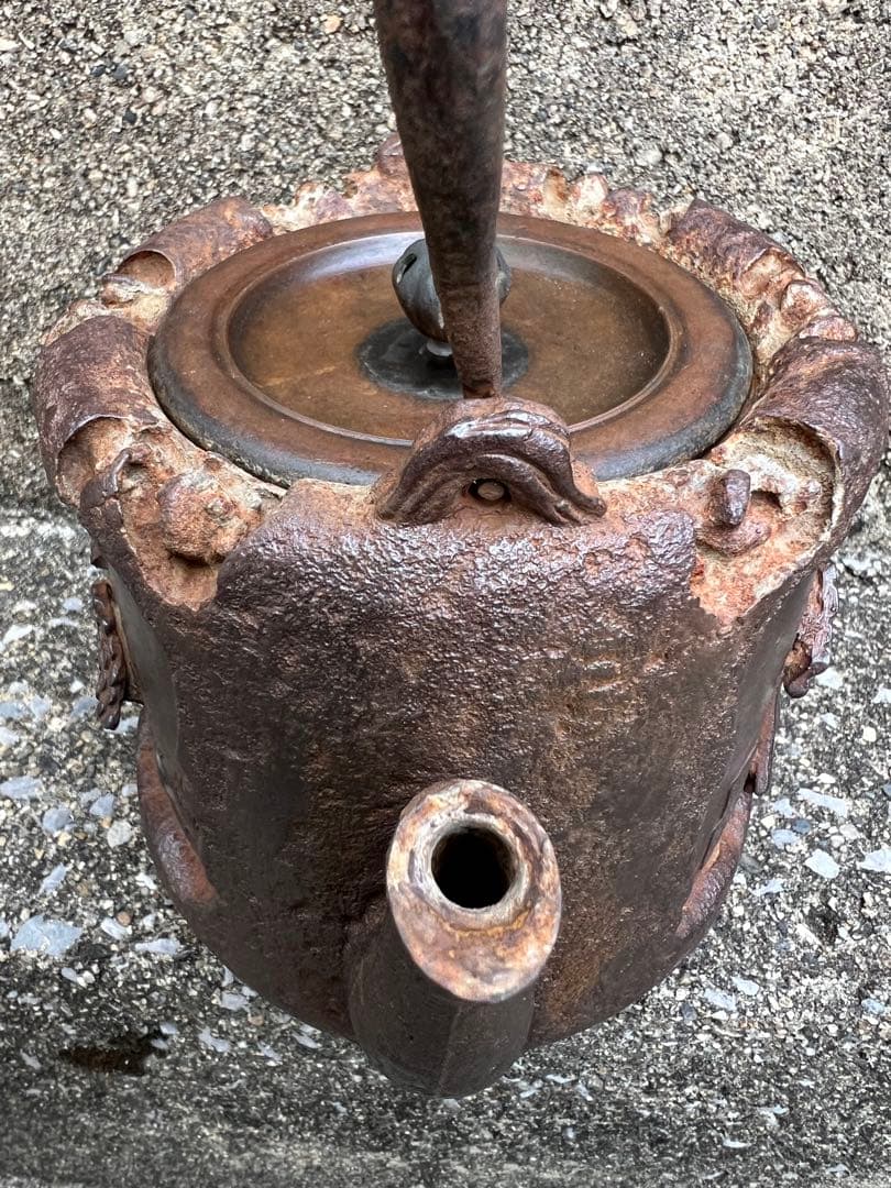 本物保証　鉄瓶　龍文堂　美品