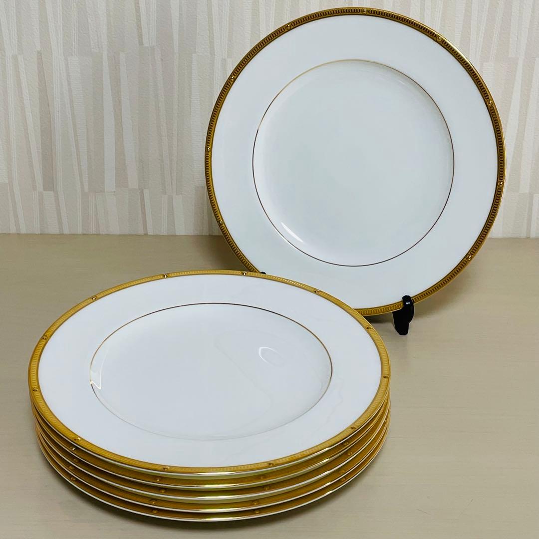 Noritake ノリタケ ロシェルゴールド 皿 プレート 約21cm 6枚