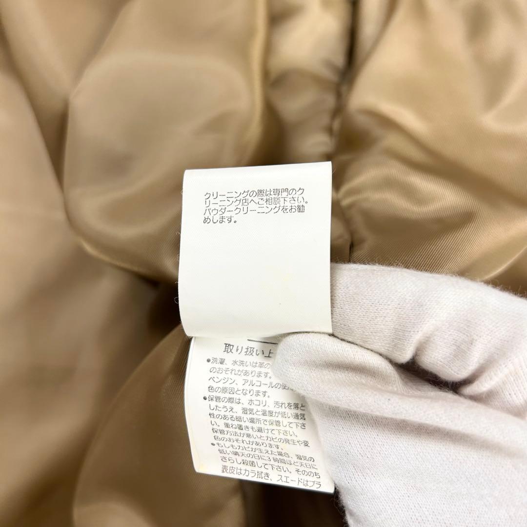 極美品BALMAIN ベルト付き レザー フォックスファー ジャケット 9