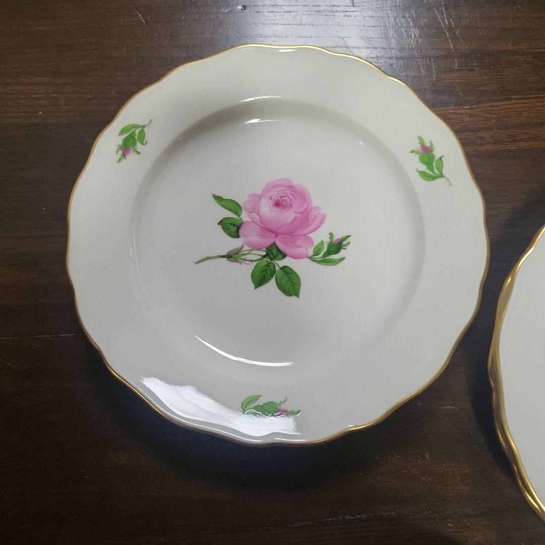 マイセン　イエローローズ、ピンクローズ　皿6枚セット