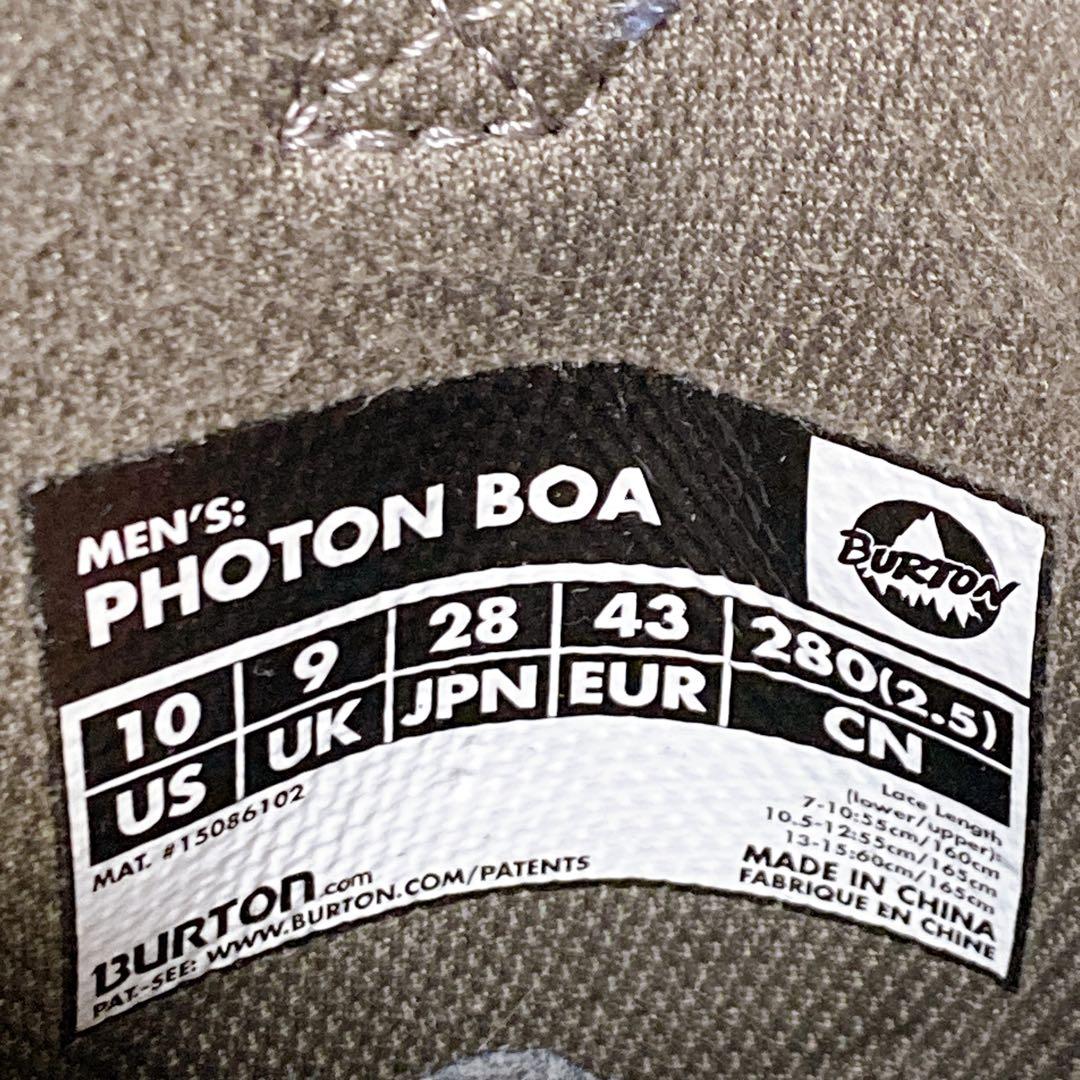訳アリ　Burton　PHOTON BOA　スノーボードブーツ　28cm　Wボア