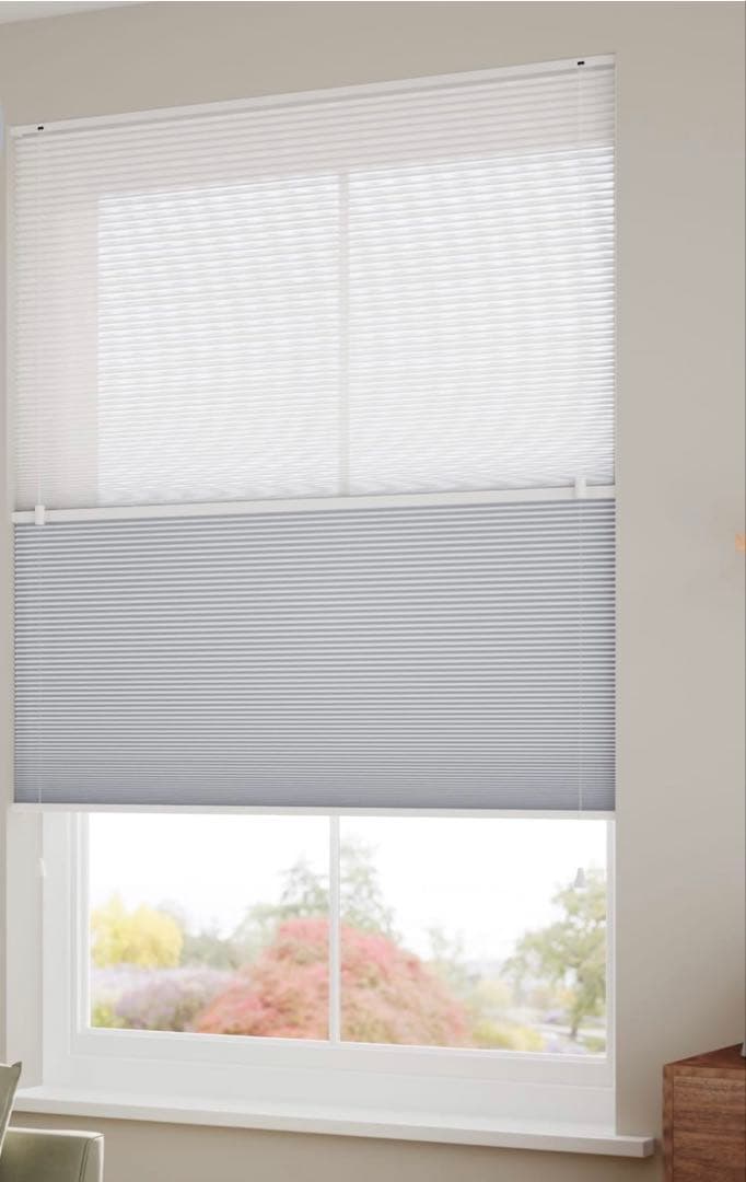 グレー ハニカムブラインド