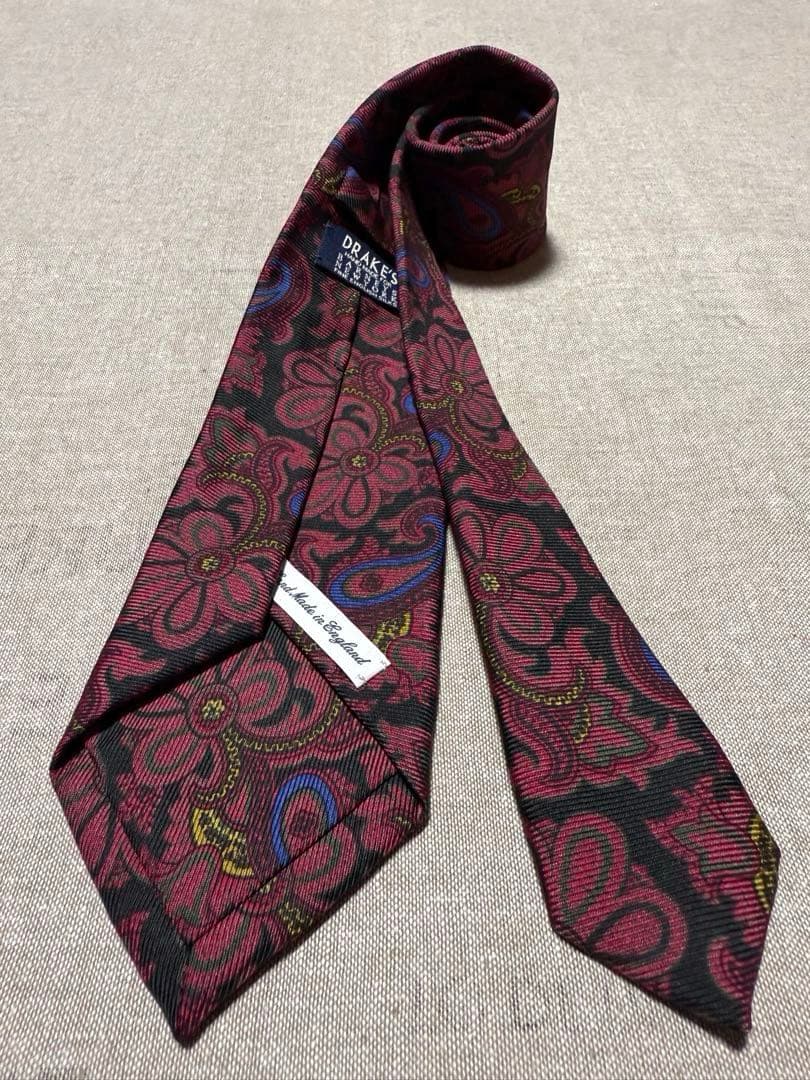 Drake's／BARNEYS NEWYORK別注／ペイズリー／イギリス製