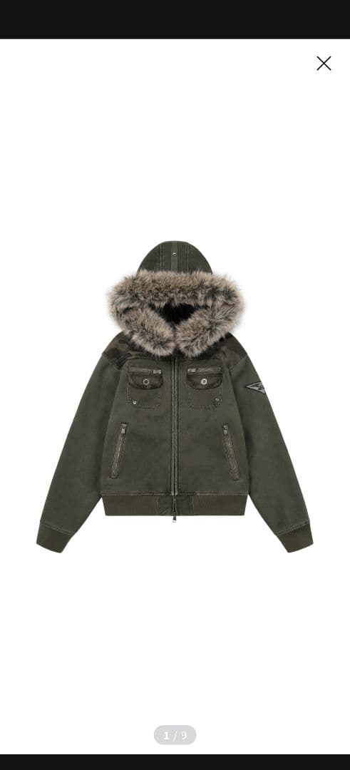 ジャケット・アウター AAKAM Fur Camo Contrast Jacket (Khaki)