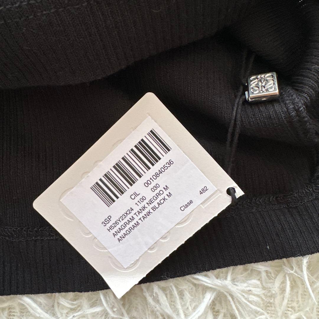 【銀座店舗購入正規品】ロエベ LOEWE アナグラム　コットン　タンクトップ　黒