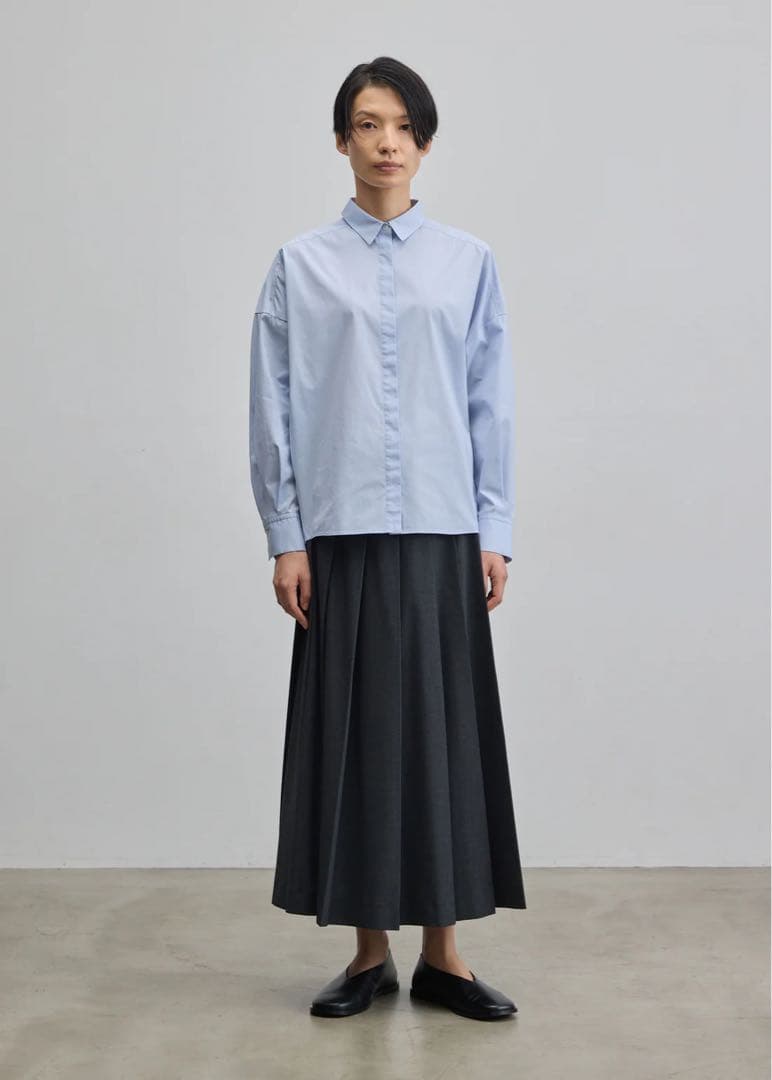 美品✨新作SOEJU ラッププリーツスカート　チャコール　Mサイズ　完売品