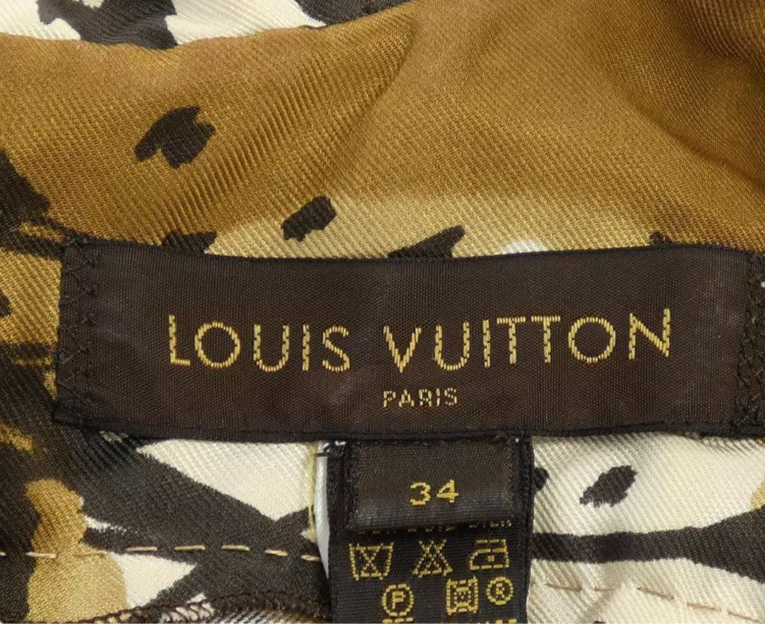 値下げ不可　ルイヴィトンハンガー付きxs アニマルヒョウ柄ワンピース34