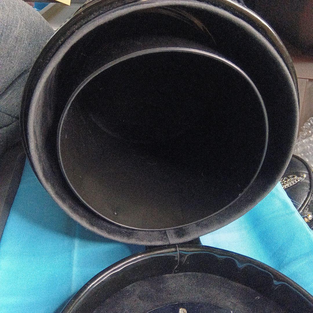 ＤＡＤダストボックスモノグラムレザーエナメルブラック中古品