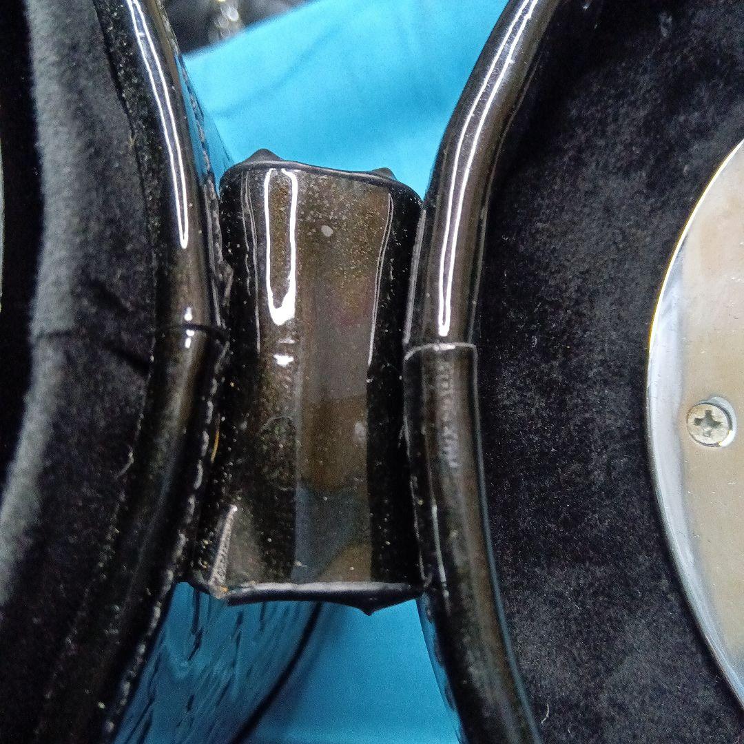 ＤＡＤダストボックスモノグラムレザーエナメルブラック中古品