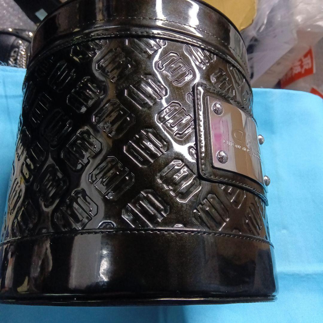 ＤＡＤダストボックスモノグラムレザーエナメルブラック中古品