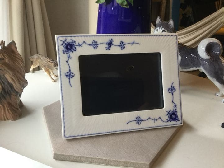 ロイヤルコペンハーゲン 【レア】ブルーフルーテッド フォトフレーム