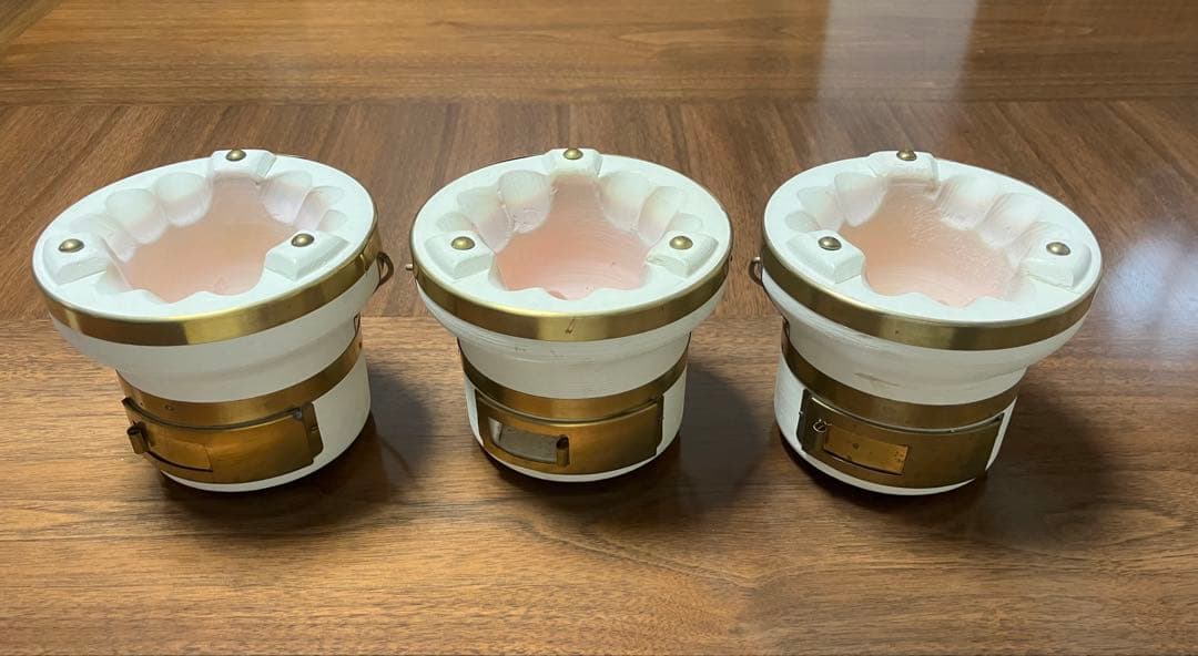 珪藻土切出しミニコンロ 13cm 「七輪」　1人用 3台まとめて