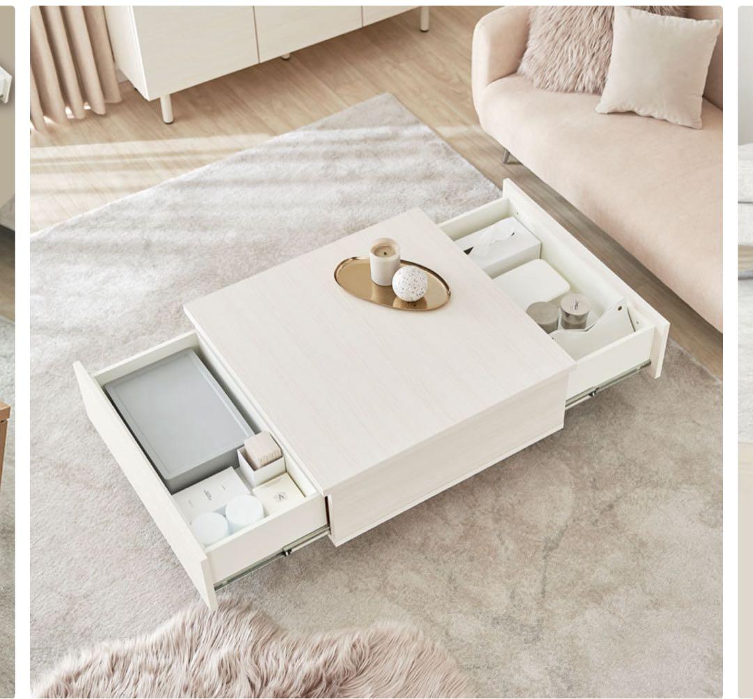 LOWYA ロウヤ　木目調センターテーブル