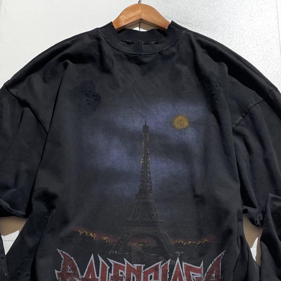 BALENCIAGA パリムーン ロンT オーバーサイズ Tシャツ サイズL