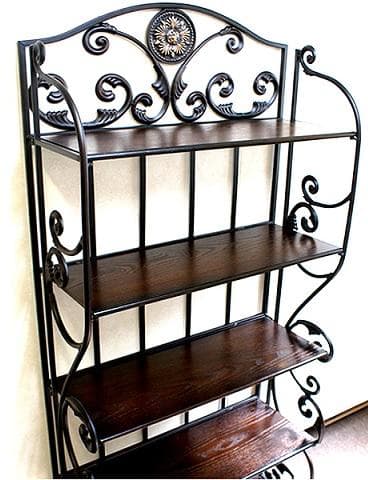 ディスプレイラック 飾り棚 アイアン 本棚 シェルフ アンティーク FM-846