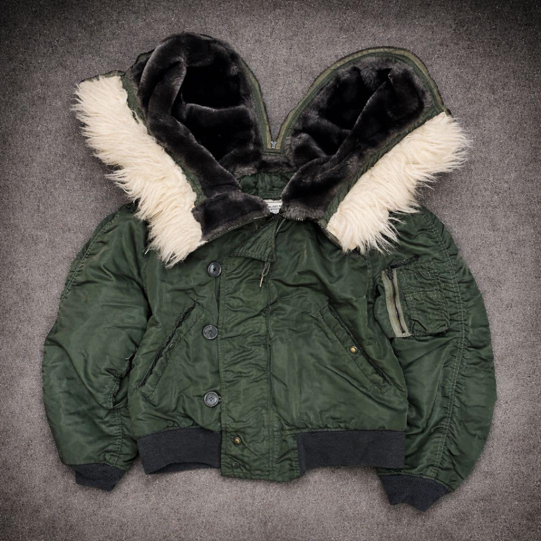 希少【米軍実物】80s n2b フライトジャケット アルファインダストリーズ