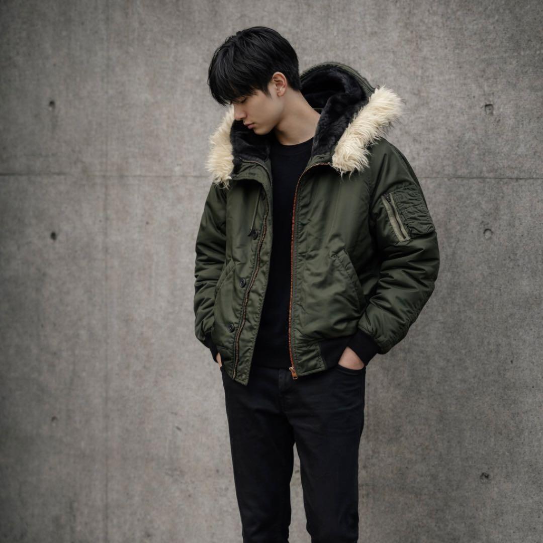 希少【米軍実物】80s n2b フライトジャケット アルファインダストリーズ