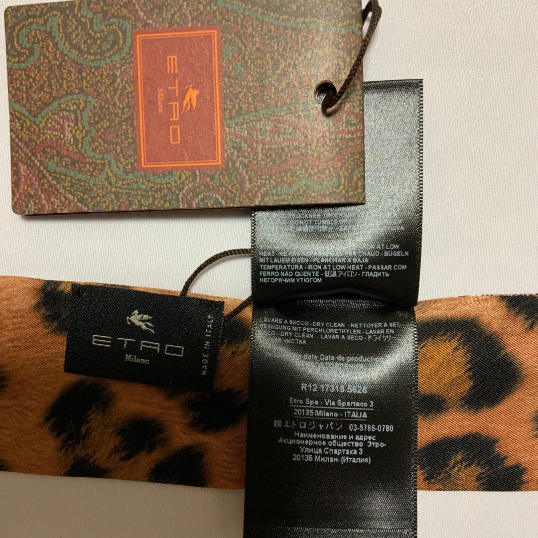 洗練されたデザイン　ETRO 正規品　シルク　ペイズリーナ　スカーフ　4