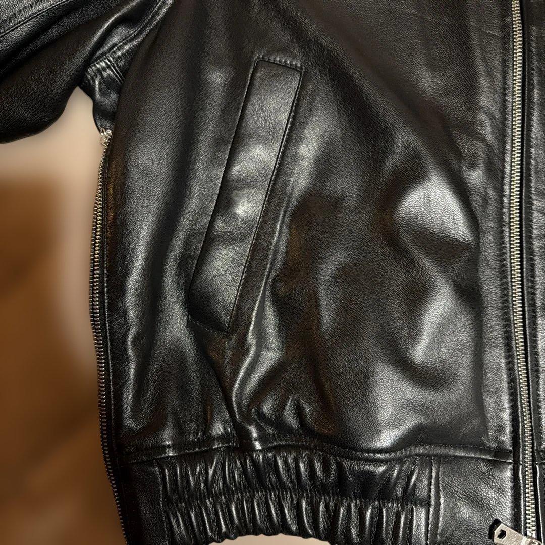 シープレザーMA-1【MAISON SPECIAL】黒 Mサイズ　ほぼ新品