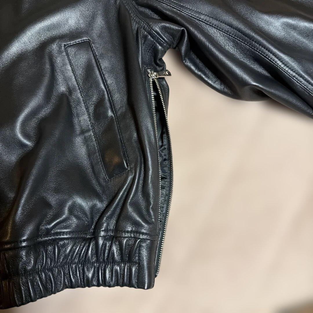 シープレザーMA-1【MAISON SPECIAL】黒 Mサイズ　ほぼ新品