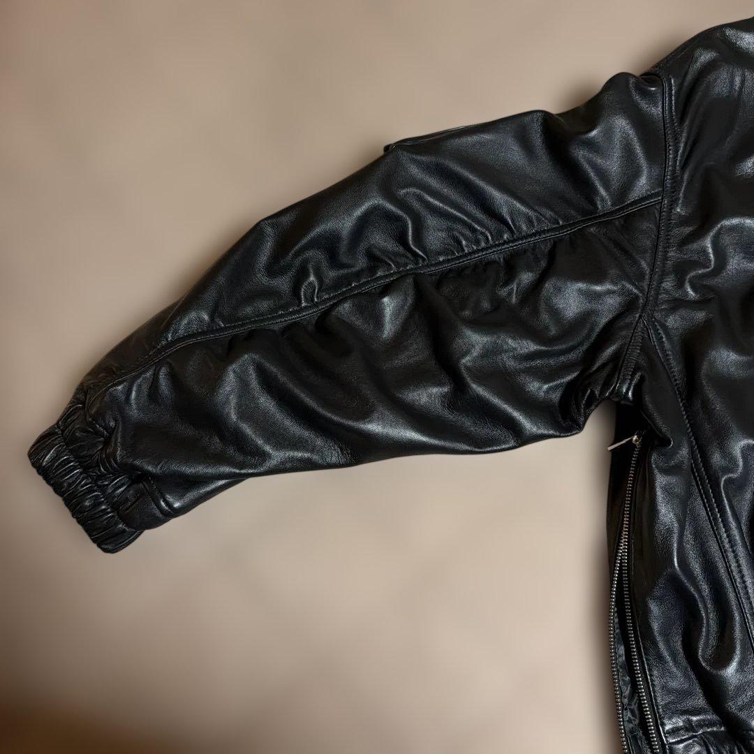 シープレザーMA-1【MAISON SPECIAL】黒 Mサイズ　ほぼ新品