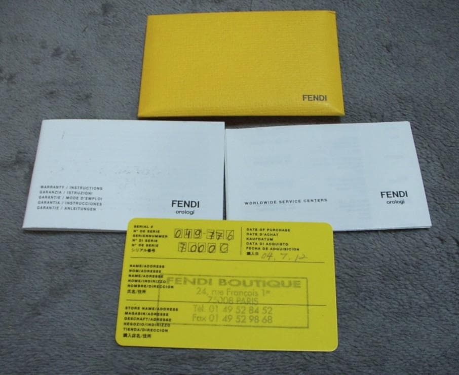 【美品】FENDI アナログ時計 ゴールド 7000G　電池交換済