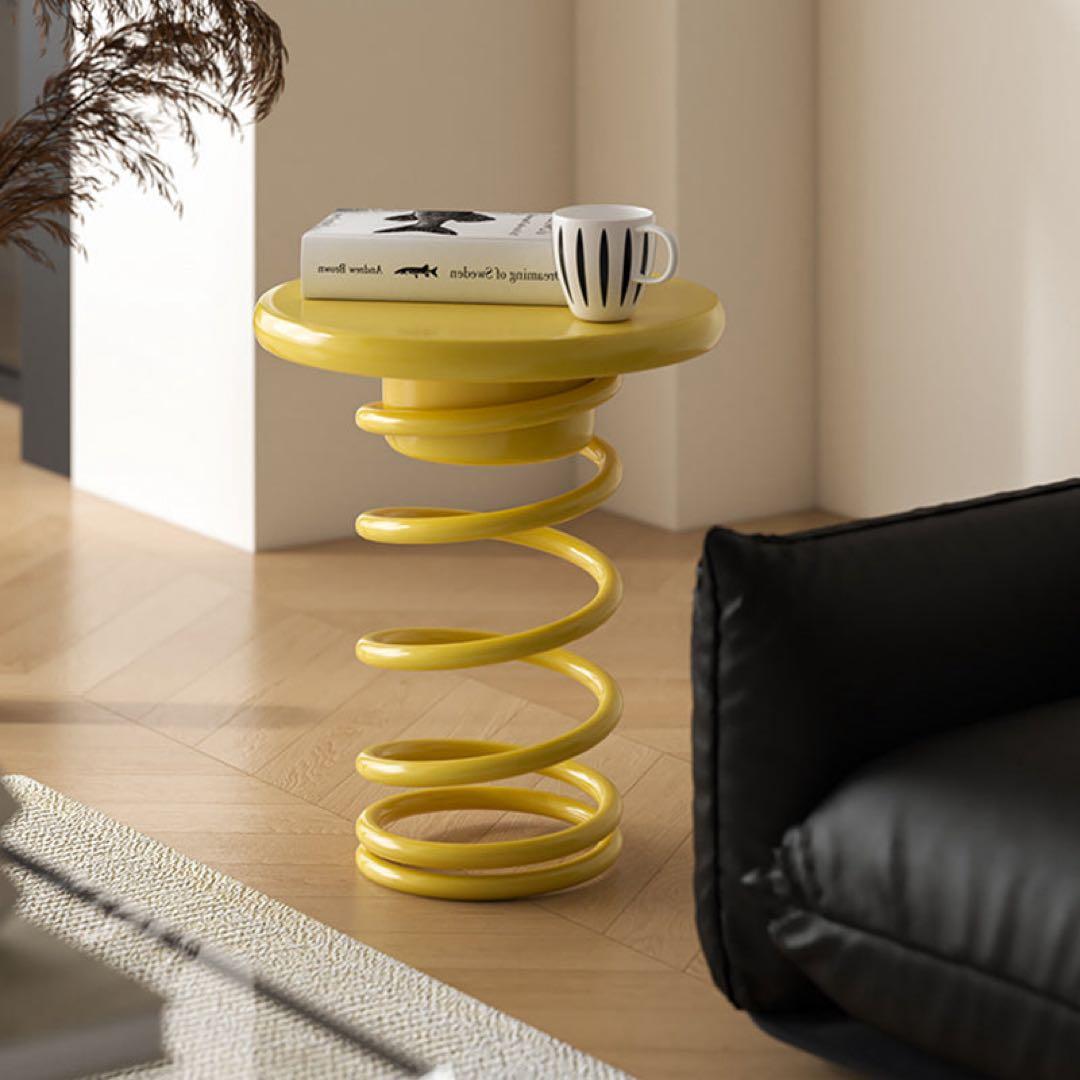 ミッドセンチュリー　スプリングサイドテーブル　ポストモダン　レトロ　アート