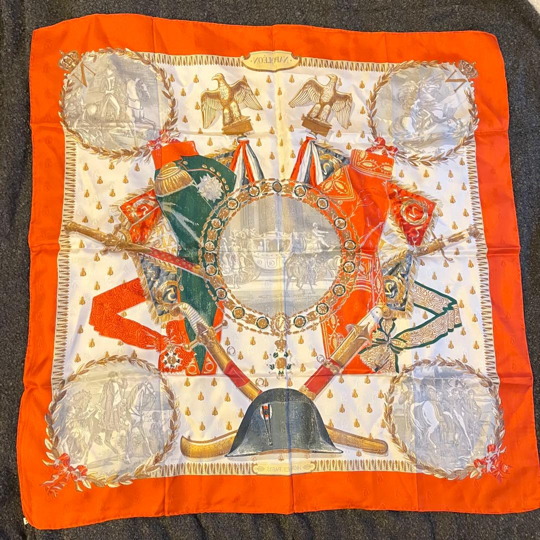 HERMES/エルメス カレ90 ナポレオン スカーフ g_064