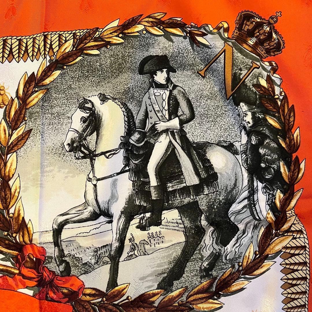 HERMES/エルメス カレ90 ナポレオン スカーフ g_064