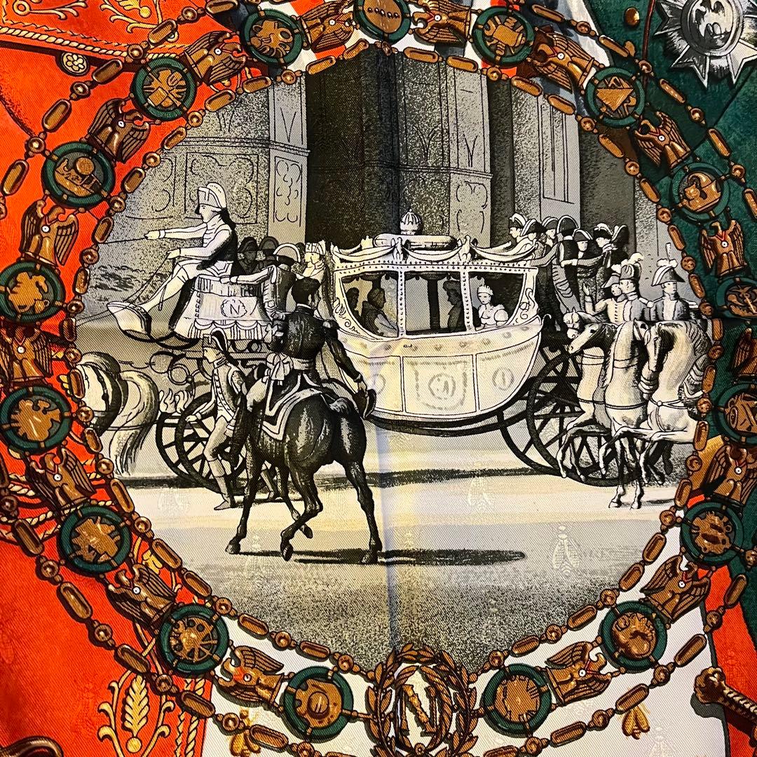 HERMES/エルメス カレ90 ナポレオン スカーフ g_064